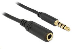 Delock Удължител за аудио кабел, Delock, 3, 5 mm стерео жак, M/F, Съвместим с iPhone, 2 m, черен (84667) (84667)