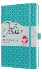 Sigel Naptár, A5, heti, 2025, kemény borító, SIGEL Jolie , aqua zöld (J5103) - molnarpapir