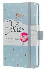 Sigel Naptár, A6, heti, 2025, kemény borító, SIGEL Jolie , Grey love (J5334) - molnarpapir