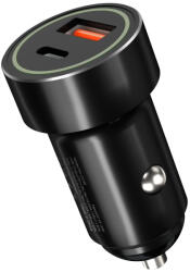 XO autós töltő PD QC 20W 1x USB 1x USB-C (fekete)