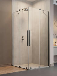 Radaway Furo Brushed GunMetal KDD szögletes szálcsiszolt fegyvermetál zuhanykabin 120x80 átlátszó (9485)