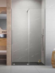 Radaway Furo Brushed Nickel DWJ szálcsiszolt króm zuhanyajtó 130 átlátszó jobbos (9226)