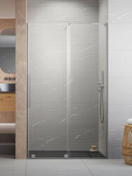 Radaway Furo SL Brushed Nickel DWJ szálcsiszolt króm zuhanyajtó 110 átlátszó balos (11578)