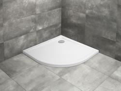 Radaway Doros Stone A íves zuhanytálca 80x80 antracit, ajándék szifonnal (12584)