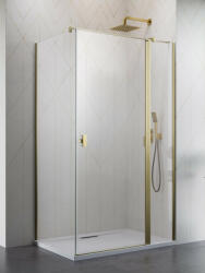 Radaway Nes ? Brushed Gold KDJ II? szögletes szálcsiszolt arany zuhanykabin 120x90 átlátszó jobbos (11938)
