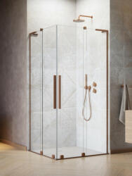Radaway Furo SL Brushed Copper KDD szögletes szálcsiszolt réz zuhanykabin 80x110 átlátszó (11503)