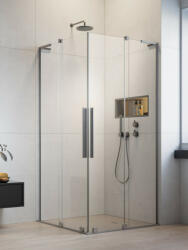 Radaway Furo SL Brushed Nickel KDD szögletes szálcsiszolt króm zuhanykabin 80x80 átlátszó (11549)