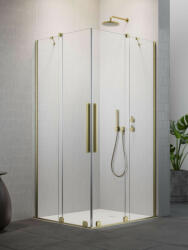 Radaway Furo Brushed Gold KDD szögletes szálcsiszolt arany zuhanykabin 120x110 átlátszó (9413)