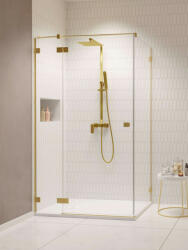 Radaway Essenza Pro Brushed Gold KDJ szögletes szálcsiszolt arany zuhanykabin 80x100 átlátszó balos (10254)