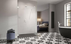 Radaway Essenza Pro White Walk-in fehér zuhanyfal 100 átlátszó (10725)