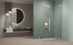 Radaway Modo SL II White Walk-in fehér zuhanyfal 50 átlátszó balos (10883)