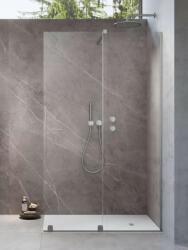 Radaway Furo Brushed Nickel Walk-in szálcsiszolt króm zuhanyfal 160 jobbos átlátszó (9127)