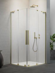 Radaway Furo SL Brushed Gold KDD szögletes szálcsiszolt arany zuhanykabin 120x110 átlátszó (11425)