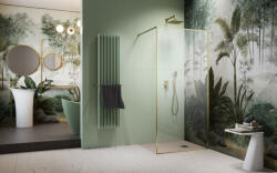 Radaway ? Modo F II Brushed Gold Walk-in szálcsiszolt arany zuhanyfal 135 átlátszó (12191)