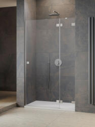 Radaway Essenza Pro Brushed Nickel DWJ szálcsiszolt króm zuhanyajtó 110 átlátszó balos (9540)