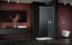 Radaway ? Modo F II Brushed Nickel Walk-in szálcsiszolt króm zuhanyfal 85 átlátszó (12226)