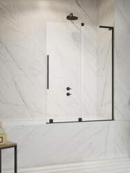 Radaway Furo SL Black PND II fekete kádparaván 110 átlátszó balos (11339)