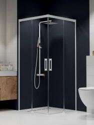 Radaway Idea White KDD szögletes fehér zuhanykabin 110x110 átlátszó (8683)