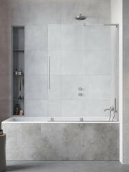 Radaway Furo SL Brushed Nickel PND II szálcsiszolt króm kádparaván 110 átlátszó jobbos (11585)