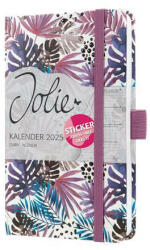 Sigel Naptár, A6, heti, 2025, kemény borító, SIGEL "Jolie", Violet Jungle Fever (J5354) - iroszer24