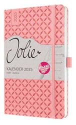 Sigel Naptár, A5, heti, 2025, kemény borító, SIGEL "Jolie", rózsaszín (J5111) - iroszer24