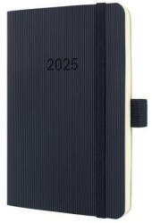 Sigel Naptár, A6, heti, 2025, puha borító, SIGEL "Conceptum", fekete (C2523) - iroszer24
