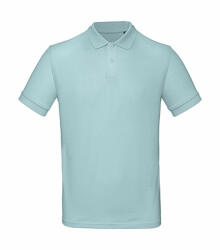 B and C Férfi rövid ujjú organikus galléros póló B and C Organic Inspire Polo /men XL, Millenáris menta zöld