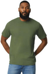 Gildan GI3000 körkötött rövid ujjú férfi pamut póló, Military Green-3XL (gi3000mi-3xl)
