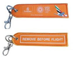 Emirates remove Before Flight kulcstartó EXPO 2020 sárga