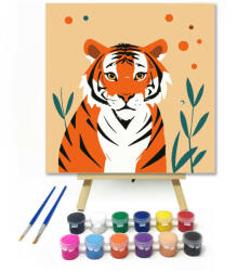  Kedves tigris - gyerek számfestő készlet