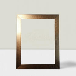 Üvegezés-képkeretezés Salgótarján 4 cm Bronz karcolt felületű 30*40 cm (KS684627)