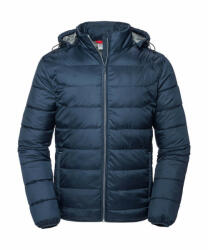 Russell Férfi kapucnis hosszú ujjú kabát Russell Europe Men's Hooded Nano Jacket S, Sötétkék (navy)