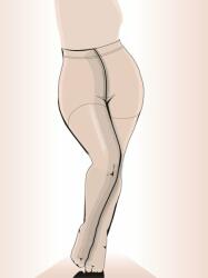 Fiore Ciorapi marimi mari cu chilot intarit Fiore Plus Size 20 den