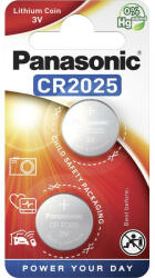 Panasonic CR2025 pile buton cu litiu 3 V (2 buc) (CR2025-2B-PAN) Baterii de unica folosinta