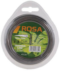 Rosa Mașină de tuns gazon damil 2 mm x 15 m pătrat armat (45530F)