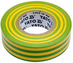 YATO Bandă izolatoare YATO 19 x 0, 13 mm x 20 m verde-galben (YT-81655)