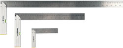 VOREL Set unghi drept Level 3 piese 150 /400 / 700 mm inox (18390) Vinclu