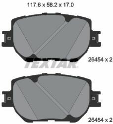 TEXTAR set placute frana, frana disc TEXTAR 2645401 (2645401)