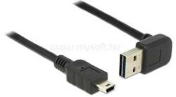 Delock Kábel EASY-USB 2.0-s A típusú csatlakozódugó, ívelt felfelé / lefelé > USB 2.0-s Mini-B-típus (DL83543) (DL83543)