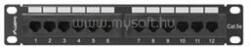 Lanberg Patch panel 12 port 1U 10" CAT. 5e fekete (PPU5-9012-B) (PPU5-9012-B)