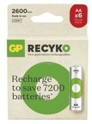 GP Batteries GP ReCyko NiMH Akkumulátor HR6 (AA) 2600mAh 6db (B2527V) (B2527V)