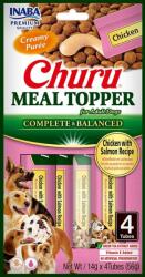 Inaba Foods Dog Meal Topper Chicken Salmon 4x14 g crema pui si somon supliment alimentar pentru caini