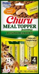Inaba Foods Dog Meal Topper Chicken Pumpkin 4x14 g recompensa cremoasa cu pui si dovleac pentru caini