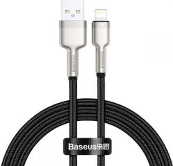 Baseus Cablu de date Baseus Cafule Metal, USB - Lightning, 18W, 2.4A, 1m, Negru