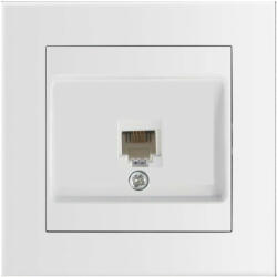 Entac Arnold süllyesztett RJ45 Cat5 UTP csatlakozóaljzat, fehér (ERWLS-ARN-W)
