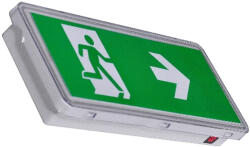 Avide Exit Fény Felületre Szerelhető Vízszintes Plexivel Ip65 (AEXITL-IP65-HS)