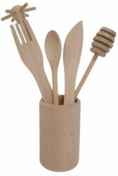 Tonap Gyermek konyhai eszközök fából készült készlete tartóban (SDK3)