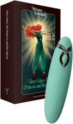 FairyGasm Vibrator PleasureArrow FairyGasm, 9 Moduri Vibratii, Silicon, USB, Verde, 11.5 cm Vibrator