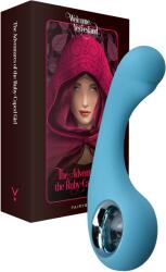 FairyGasm Vibrator BraveryAward FairyGasm, 9 Moduri Vibratii, Silicon, USB, IPX7, Albastru, 12.5 cm Vibrator