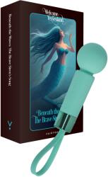 FairyGasm Mini Wand Pearlstasy FairyGasm, 8 Moduri Vibratii, Silicon, USB, IPX7, Verde, 11 cm Vibrator